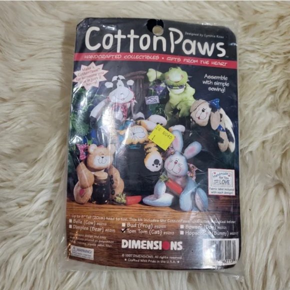 Cotton Paws Vintage Sewing Craft - Picture 1 of 4